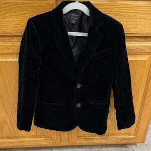 Crewcuts Elegant Velvet Navy Blazer